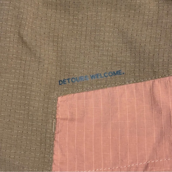 Lululemon Multi-Pocket Cargo High-Rise Hiking Shorts 4” Wmns Sz 10 Brown Orange - Picture 6 of 7